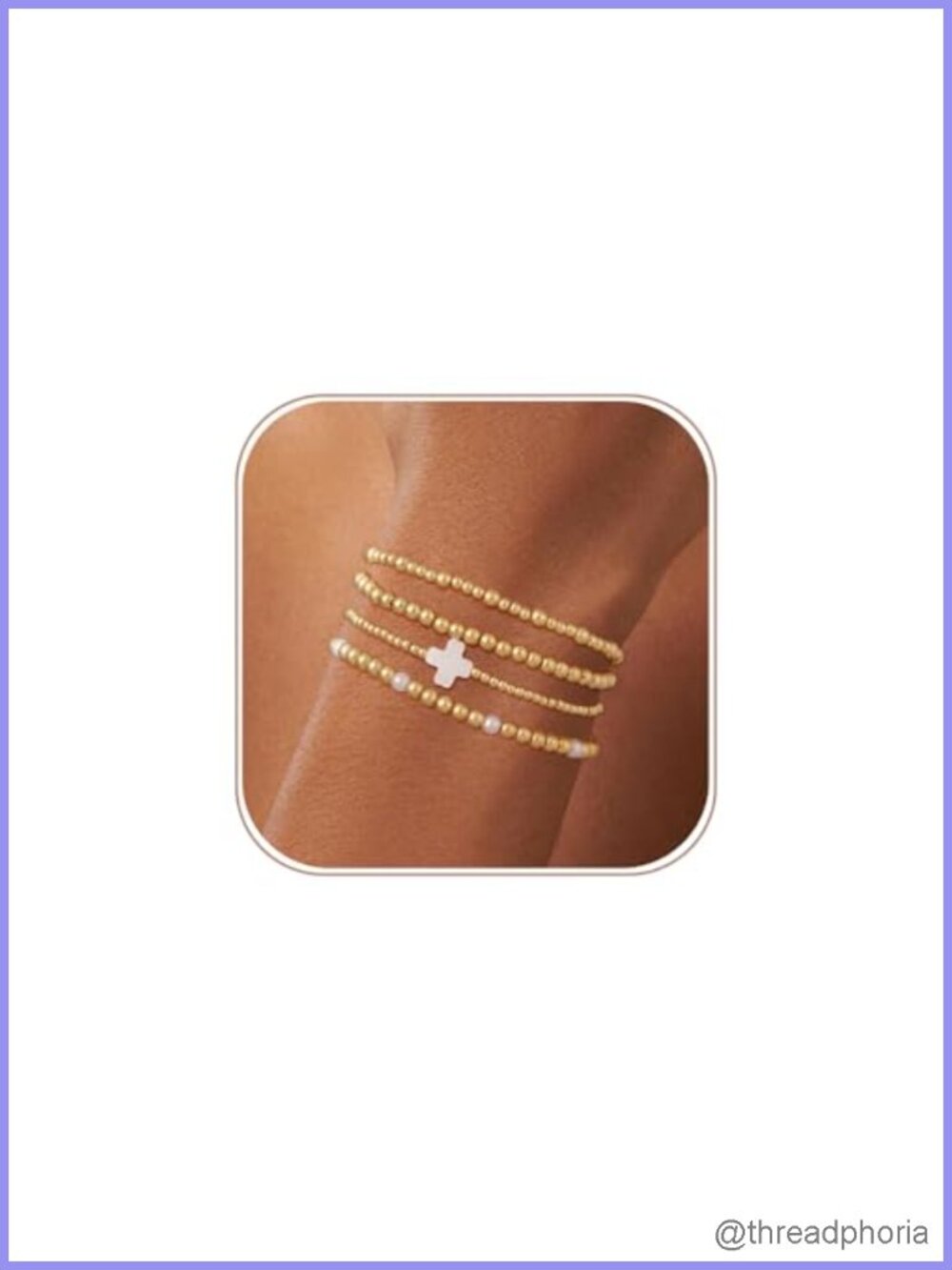 14K Gold Plated Waterproof Non Tarnish Stackable Link Bracelets for Women